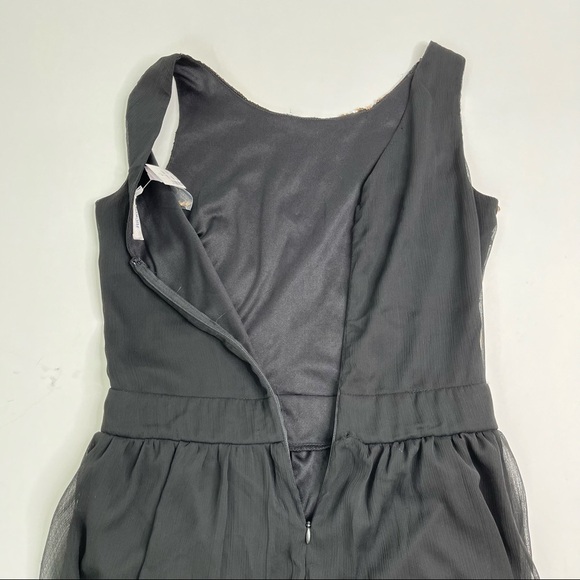 𝅺NEW Ricki’s Gold Jewelled Sequinned Glam Sheer Overlay Long Fancy Dress Gown - Picture 9 of 16